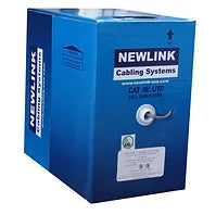 Newlink OUTDOOR Cat-5e UTP CERT. 4 pair GEL FREE UV Protection 1,000ft black 100% Copper