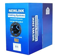 Newlink Cat-6 UTP CERTIFIED 4-pair 23AWG CM 1,000 ft Box Blue 100% Copper
