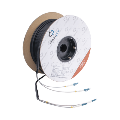 Linkedpro 328 ft (100 m) Drum of Fiber Optic Single-mode with LC-LC Duplex Connectors