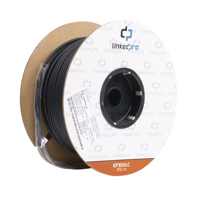 Linkedpro 328 ft (100 m) Drum of Fiber Optic Single-mode with LC-LC Duplex Connectors