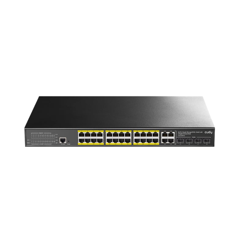 CUDY - 24-Port Layer 2 Managed Gigabit PoE Switch