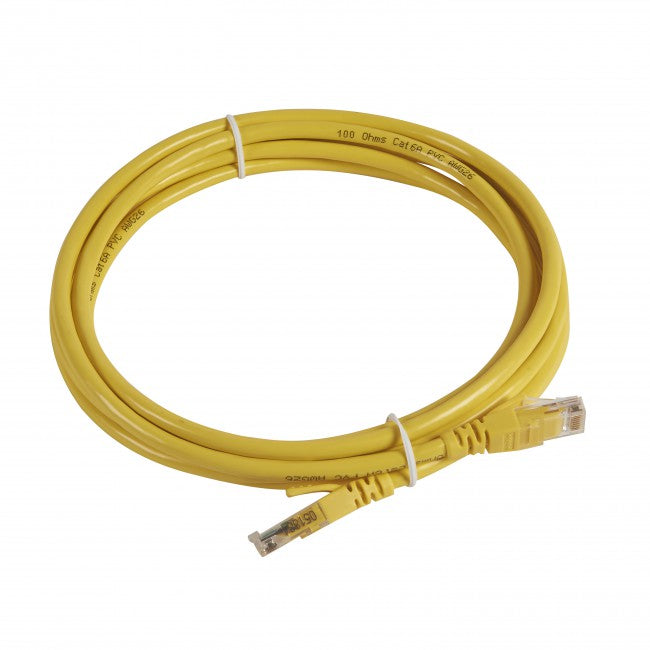 Newlink Patch Cord Cat-6A Molded 50um Gold Yellow 7ft