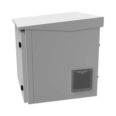 Linkedpro Outdoor Enclosure with Fans and Thermostat with Rack of 19" of 9U