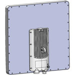 RADWIN 2000 E ODU with 24 dBi Integrated Antenna, supporting frequency bands at 4.9-6GHz up to 2.5Gbps net aggregate throughput, RW2000/ODU/E/F50/WW/INT Universal model for all regions