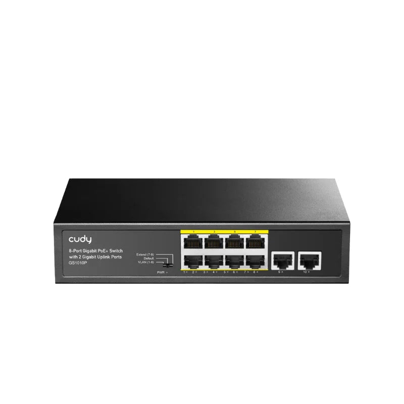 Cudy 8-Port Gigabit PoE+Switch with 2 Gigabit Uplink Ports 120W