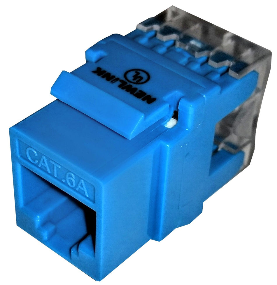 Newlink Cat-6A Keystone Jack T568A/B Blue