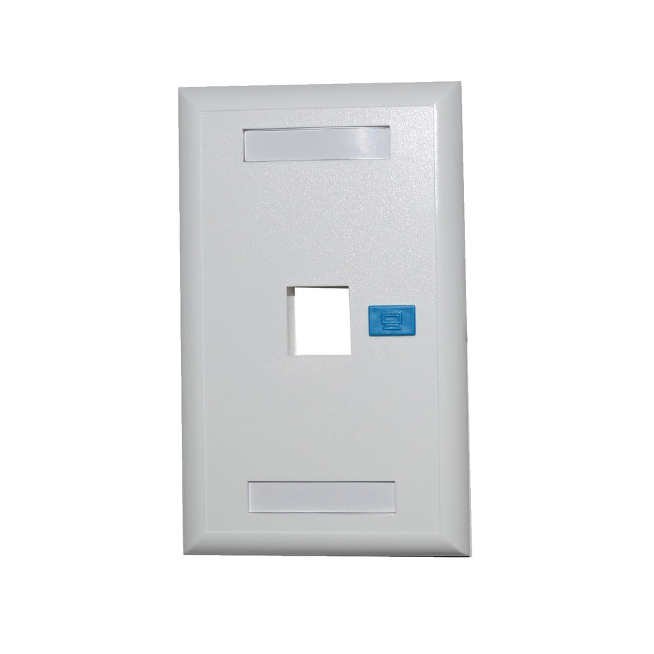 Newlink Wall Plate 1-port Single Snap White