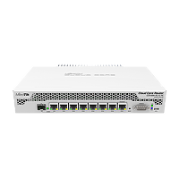 Mikrotik Cloud Core Router 1009-7G-1C-PC 7x Gigabit Ethernet, 1x Combo port (SFP or Gigabit Ethernet), 9 cores x 1GHz CPU, 1GB RAM, passive cooling case, RouterOS L6