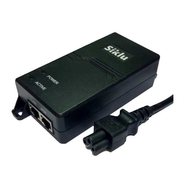 Siklu PoE Power Injector for MiltiHaul TG, 60W, EL VI, 10Gbps, 100-240VAC.