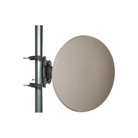 Siklu 2ft 50 dBi E-band Antenna for EtherHaul Radios with Mounting Kit, Supports 71-76 and 81-86GHz frequencies. Replaces EH-ANT-2FT-A.