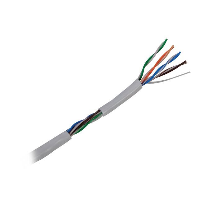 Linkedpro 4 Pair 24AWG CCA CAT5e White PVC CMX UTP Cable 1000ft (305 m)