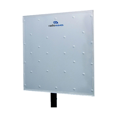 Radiowave 2' (0.6m) Flat Panel Single Polarized Antenna, 28 dBi, 5.15-5.85GHz, SOI.