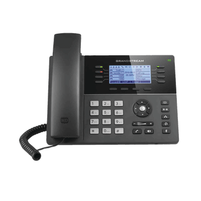 Grandstream Powerful Mid-range IP Phone, 8 Lines with 4 Function Keys, 32 Extension Keys BLF Digital and 5-way Conference PoE