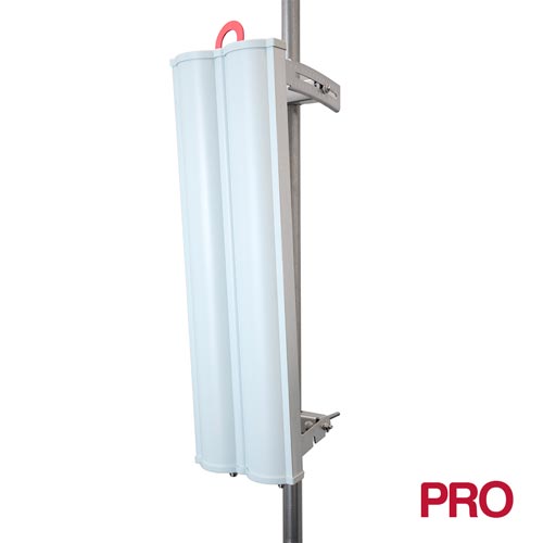 KP Performance ProLine 2.3GHz to 2.7GHz 65 Degree Dual Slant Sector Antenna, 17.2 dBi, 4-Port.