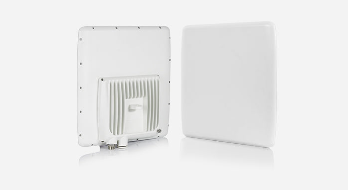 RADWIN JET-DUO HPMP HBS Dual Base Station Radio with 19 dBi Integrated Antenna, supporting 5GHz 256QAM up to 1500Mbps net aggregate throughput (Universal)