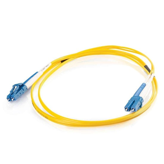 Integra Optics Standard Jumper, Single Mode 9/125, Duplex 2.0mm Yellow Riser, LC-UPC/LC-UPC, 1m